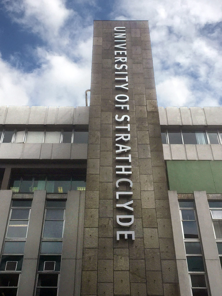 University of Strathclyde High Level Signage